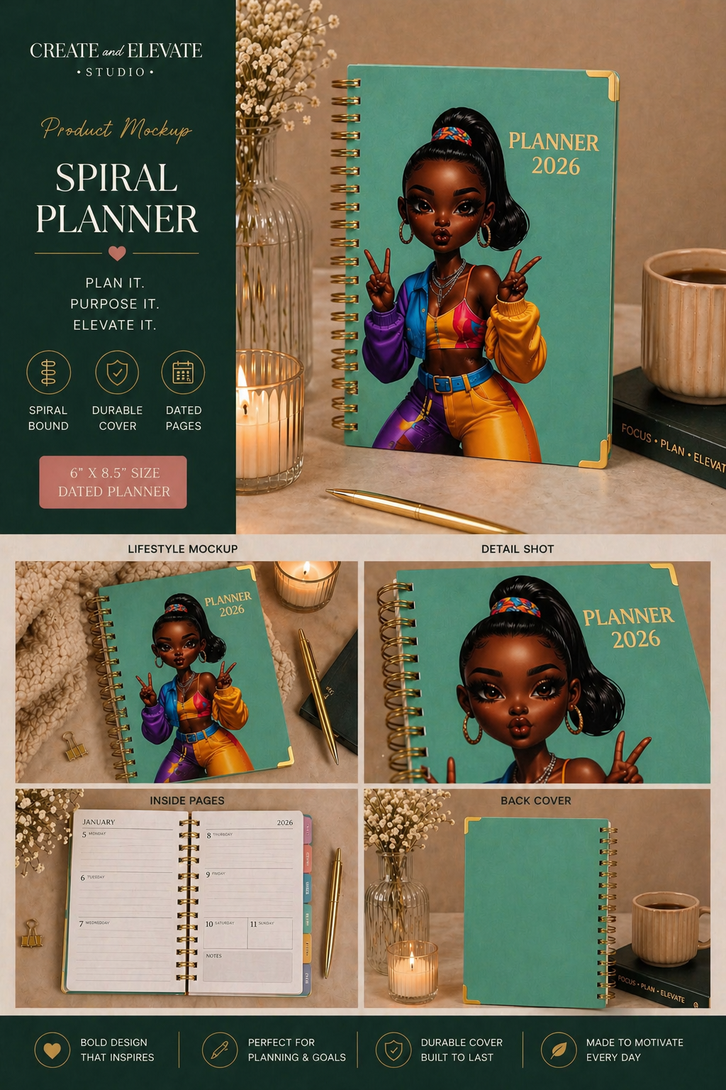 Elevation Planner 2026 | Discipline, Focus & Consistency