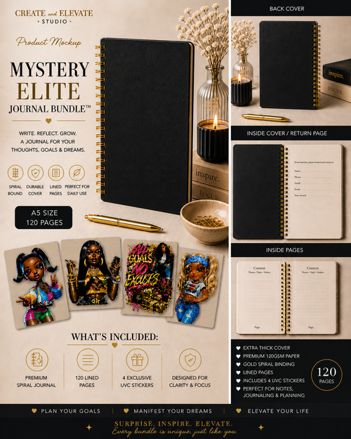 Elite Mystery Journal Bundle + 4 UV Stickers